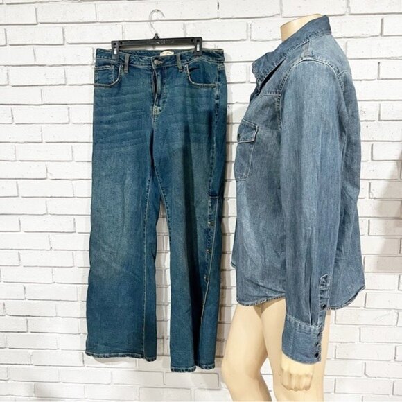 Nili Lotan for Target Women's Denim Pants - Size 14 - Picture 12 of 12